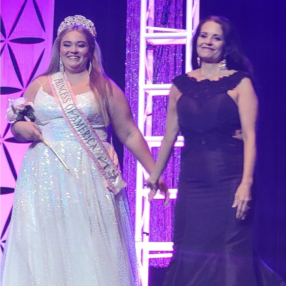 Rachel Allen white Iridescent Style # 70047W - Picture 4 of 4